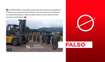 Video no muestra la reapertura del Puente Internacional Simón Bolívar por desacato militar en Venezuela