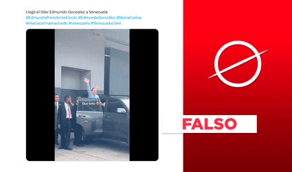 Este video no muestra la llegada de Edmundo González a Venezuela para su investidura