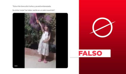 Video no muestra a niña musulmana de 9 años embarazada: es una actuación