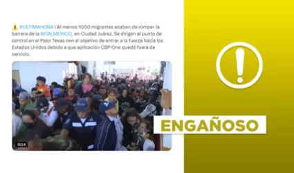 Video no expone intento de 1.000 migrantes de ingresar a EE. UU. tras cancelación de CBP One