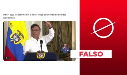 Gustavo Petro no ofreció un discurso en estado de ebriedad: es un video adulterado