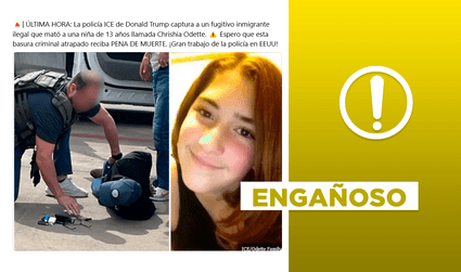 Inmigrante que asesinó a menor de 13 años sí fue capturado en Estados Unidos, pero no en mayo de 2025