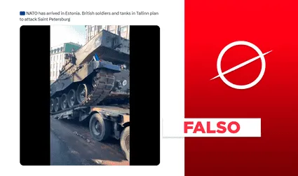 La OTAN no desembarcó soldados y tanques en Estonia para planear ataque en San Petersburgo, Rusia
