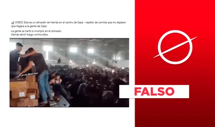 Ciudadanos de Gaza no saquearon un almacén de alimentos de Hamás y tampoco fueron fusilados