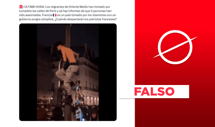 Este video no muestra toma de calles en París por inmigrantes musulmanes y tampoco murieron 5 personas