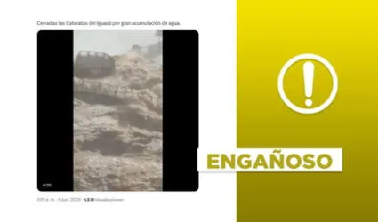 Video no muestra una enorme crecida de caudal en las Cataratas del Iguazú en 2025