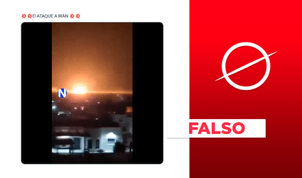 Este video no muestra el bombardeo de Israel a las instalaciones nucleares de Irán