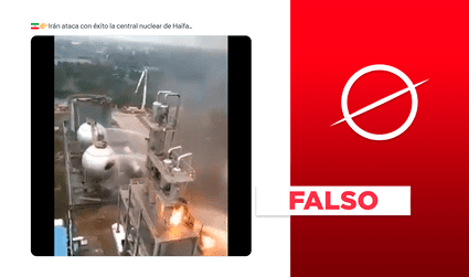 Irán no bombardeó una central nuclear en Haifa, Israel: video es antiguo
