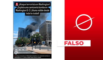 Este video no muestra un ataque terrorista en Washington, Estados Unidos: se trata de un accidente