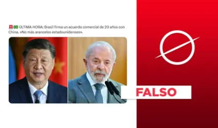 No hay registros de un "acuerdo comercial de 20 años" entre Brasil y China tras el aumento arancelario de Donald Trump