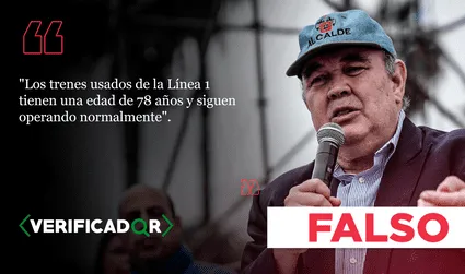 Los trenes de la Línea 1 no tienen más de 70 años, como señala Rafael López Aliaga