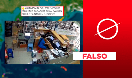 Este video no corresponde al terremoto de magnitud 8,8 ocurrido en Rusia, Kamchatsky