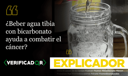 ¿Beber agua tibia con bicarbonato ayuda a combatir el cáncer?