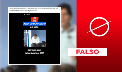 Alan García no explicó la “peruanidad” de la isla Santa Rosa en una clase universitaria y tampoco predijo conflicto con Colombia