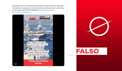 Video no muestra el despliegue de barcos de Estados Unidos para una intervención militar en Venezuela