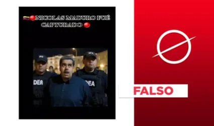 Es falso que Nicolás Maduro fue capturado por soldados de Estados Unidos el 25 de agosto de 2025