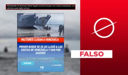 Este video no muestra desembarco de marines de Estados Unidos en costas de Venezuela