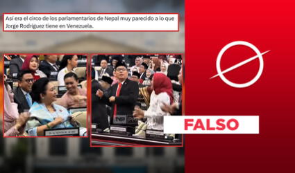 Este video no muestra sesión del Congreso de Nepal antes de las protestas que terminaron con su destrucción