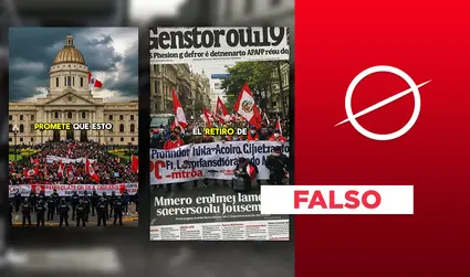 Este video no muestra imágenes de la marcha contra la reforma de la AFP del 13 de septiembre: es un montaje
