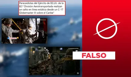 La 82° División Aerotransportada de los Estados Unidos no llegó al Caribe para combatir el narcotráfico: video fue manipulado