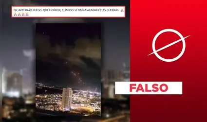 Este video no muestra ataque de Irán sobre Israel tras advertir posible reanudación de la guerra en agosto de 2025