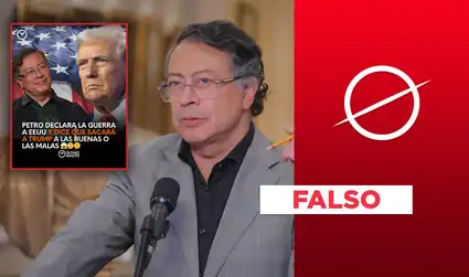 Gustavo Petro no le declaró la guerra a Estados Unidos y tampoco dijo que sacará a Donald Trump "a las buenas o las malas"