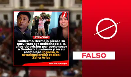 Zaira Arias no reemplazó curul de Guillermo Bermejo, preso por terrorismo: Congreso aún evalúa situación