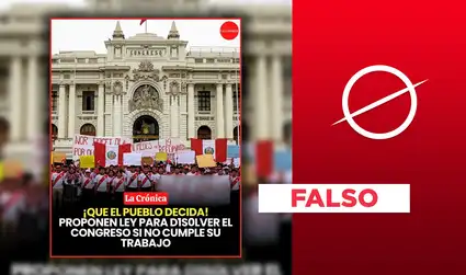 Es falso que exista un proyecto de ley que permita a los ciudadanos peruanos solicitar al presidente la disolución del Congreso