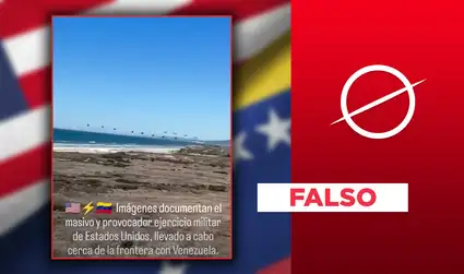 Este video no muestra ejercicios militares de los Estados Unidos en la costa de Venezuela