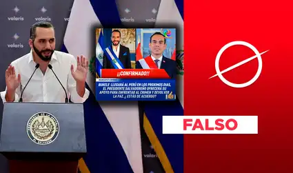 Nayib Bukele no realizará una visita al Perú para brindar su apoyo al presidente José Jerí en materia de seguridad ciudadana