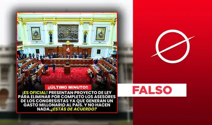 No existe proyecto ley en el Congreso que busca eliminar a los asesores de los parlamentarios peruanos