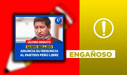 Guido Bellido renunció al partido Perú Libre en 2022: su desvinculación no es reciente