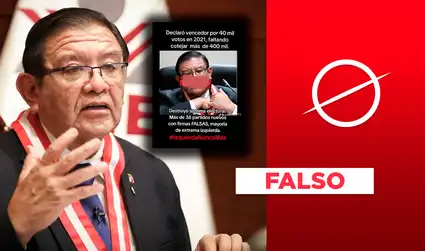 Es falso que Salas Arenas declarara ganador a Castillo en las elecciones generales de 2021, cuando aún faltaban contabilizar más de 400 mil votos