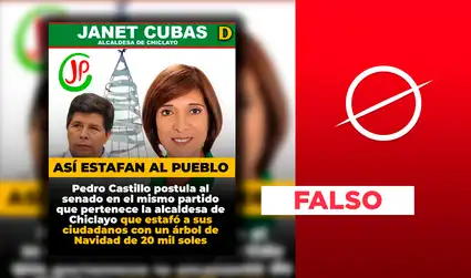 Es falso que Pedro Castillo postulara al Senado por el partido Juntos por el Perú