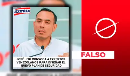 José Jerí no convoco a expertos venezolanos para diseñar un nuevo plan de seguridad ciudadana