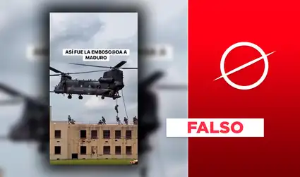 Este video no corresponde a la captura de Nicolás Maduro en Venezuela: se trata de una demostración militar en Estados Unidos