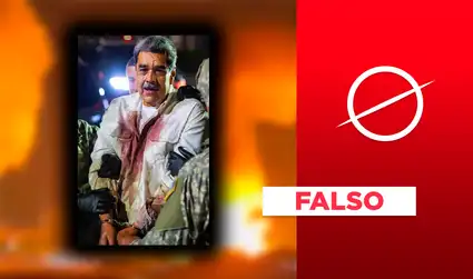 Fotografía de Nicolás Maduro aparentemente herido tras su captura en Venezuela fue generada con IA