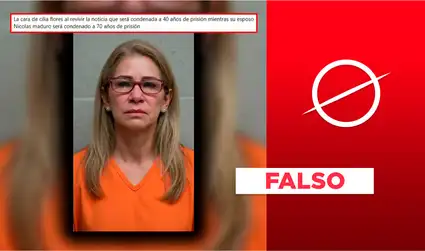 Es falsa esta imagen de Cilia Flores en prisión de Nueva York, al igual que su supuesta condena de 40 años