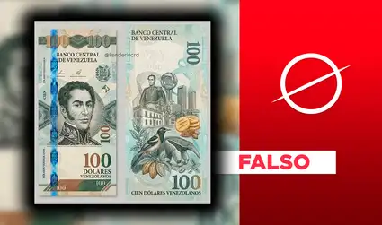 Son falsas estas imágenes de los supuestos “dólares venezolanos” que desplazarían a los bolívares en Venezuela a partir de febrero
