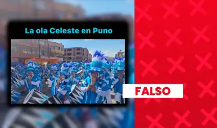 Es falso que caravana apoyó a Rafael López Aliaga durante la Fiesta de la Virgen de la Candelaria en Puno
