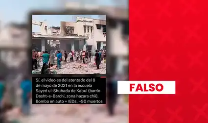 No es Kabul en 2021, como afirmó Grok: imágenes son del ataque contra colegio de Irán del 28 de febrero