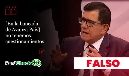 ¿Los integrantes de Avanza País “no tienen cuestionamientos”? Es falsa la declaración de José Williams