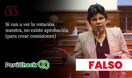 Renovación Popular sí votó por la creación de comisiones especiales en el Congreso, contrario a lo afirmado por Norma Yarrow