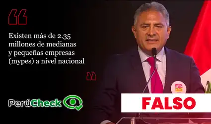 El candidato presidencial Carlos Jaico dijo que hay 2.35 millones de mypes, pero no es así