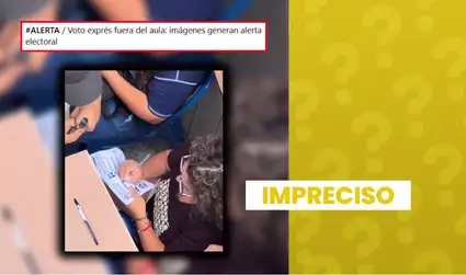 Video de ciudadana votando fuera de aula fue sacado de contexto: ONPE aclara que se trataba de voto asistido para personas con discapacidad