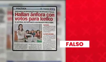 Denuncia de manipulación de votos en favor de Keiko Fujimori circula como actual, pero ocurrió en 2021