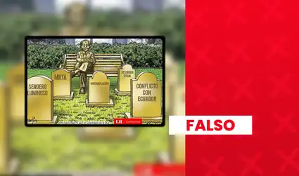 Es falso que La República haya publicado una caricatura que resalte los presuntos logros en el gobierno de Alberto Fujimori: imagen fue editada