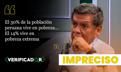 Son imprecisos los datos que brindó Hernando Cevallos, de Juntos por el Perú, de peruanos que viven en pobreza