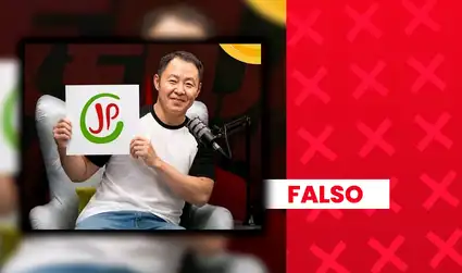 No es real esta imagen de Kenji Fujimori expresando su respaldo a Roberto Sánchez en el marco de las Elecciones Generales 2026