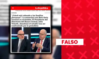¡CUIDADO! Clonan web de La República para difundir entrevista falsa de Julio Velarde y cometer estafas